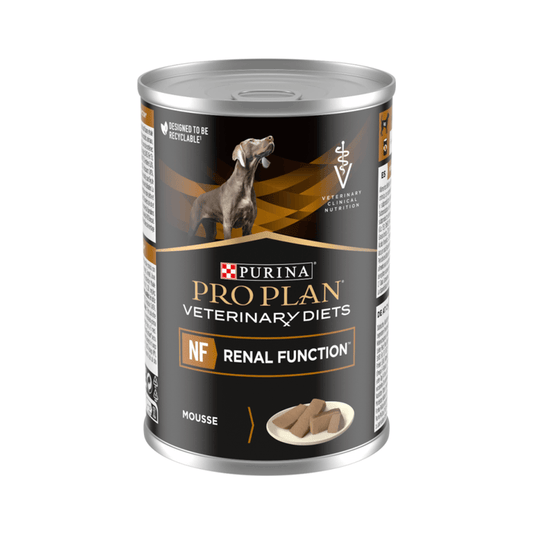 Purina Pro Plan Veterinary Diets NF Renal Function Wet Dog Mousse on white background