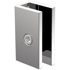 Purity Showerscreens and 6mm wall bracket Chrome plated - Square edge - Image 1
