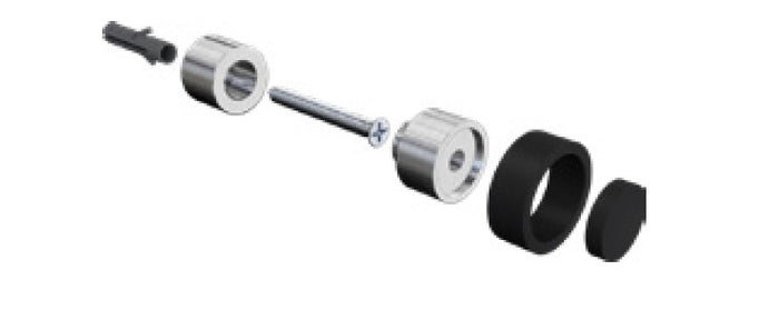 Purity Showerscreens and door bump stop Satin finish - SS304 - Image 3