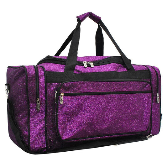 Glitter duffle bags for girls, cheer duffle bags for girls, purple glitter cheer bag, purple glitter dance bag, dance bag for girls personalized, dance personalized gifts, cheer competition 2019, cheer gifts for cheerleaders in bulk, monogram duffle bags, personalized duffels.