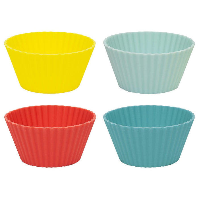 Talking Tables Rainbow Silicone Cupcake Cakes 12 Pack Reusable &Keep