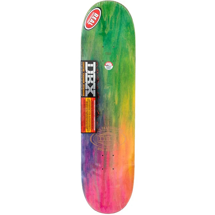 Real Ishod DBX slick twin tail skateboard deck top view