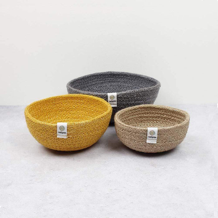 Respiin Jute Mini Bowl Set - Beach &Keep