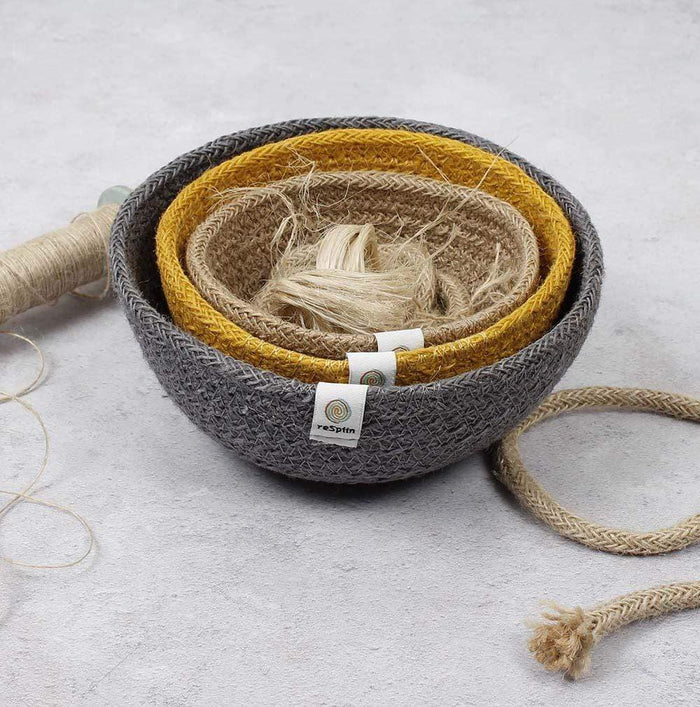 Respiin Jute Mini Bowl Set - Beach &Keep