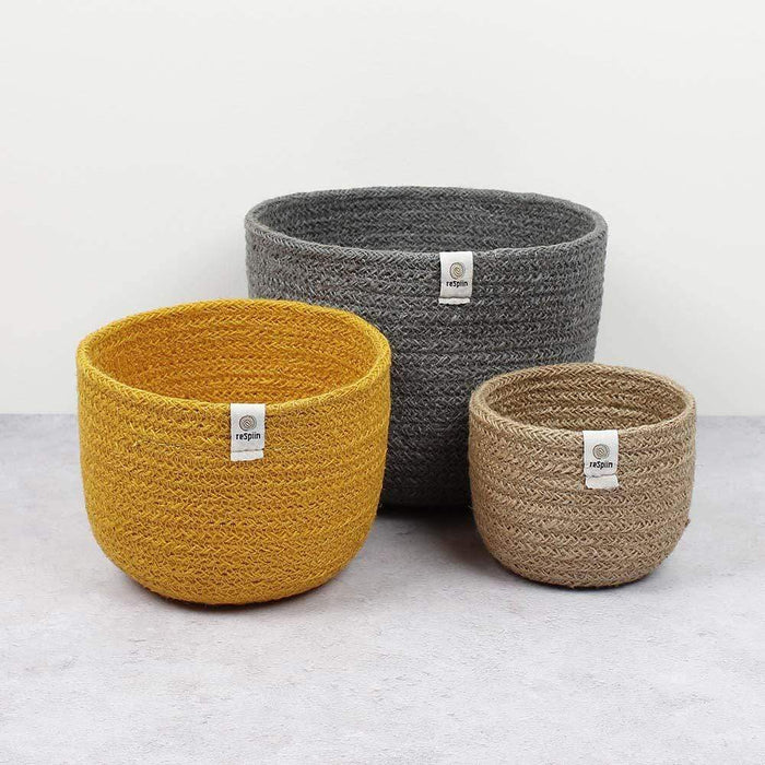 Respiin Tall Jute Basket Set - Beach &Keep