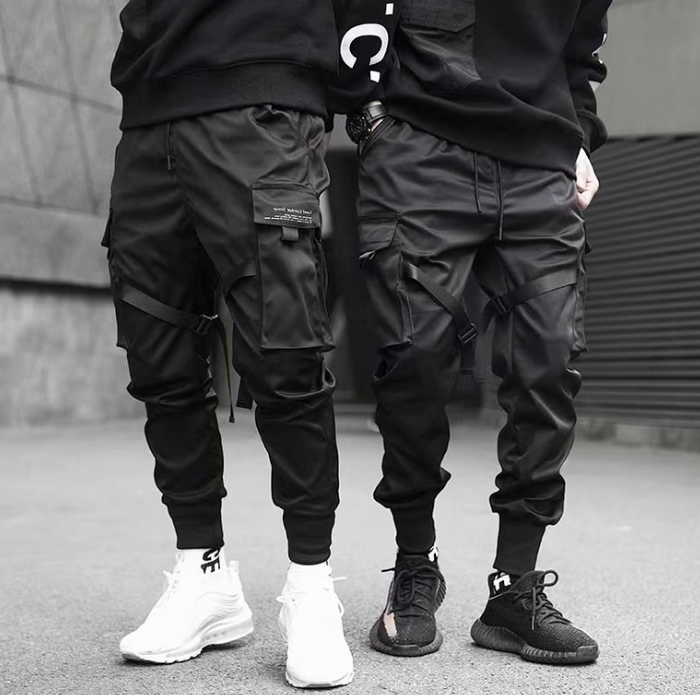 Ribbons Harem Joggers – Men’s Streetwear Cargo Pants