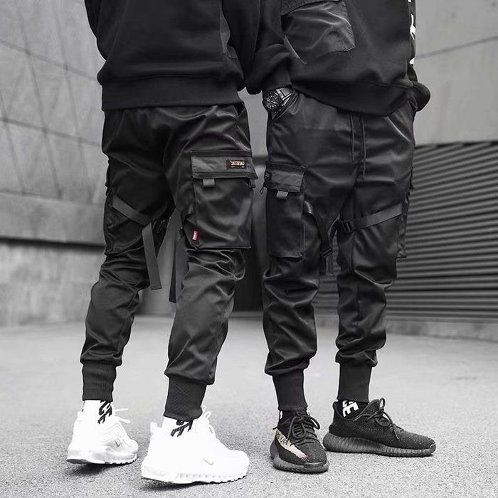 Ribbons Harem Joggers – Men’s Streetwear Cargo Pants