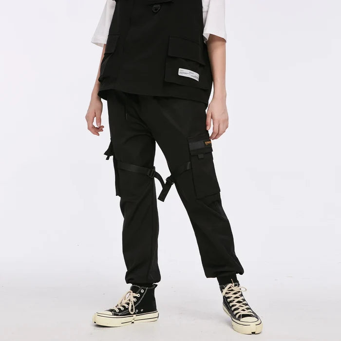 Ribbons Harem Joggers – Men’s Streetwear Cargo Pants