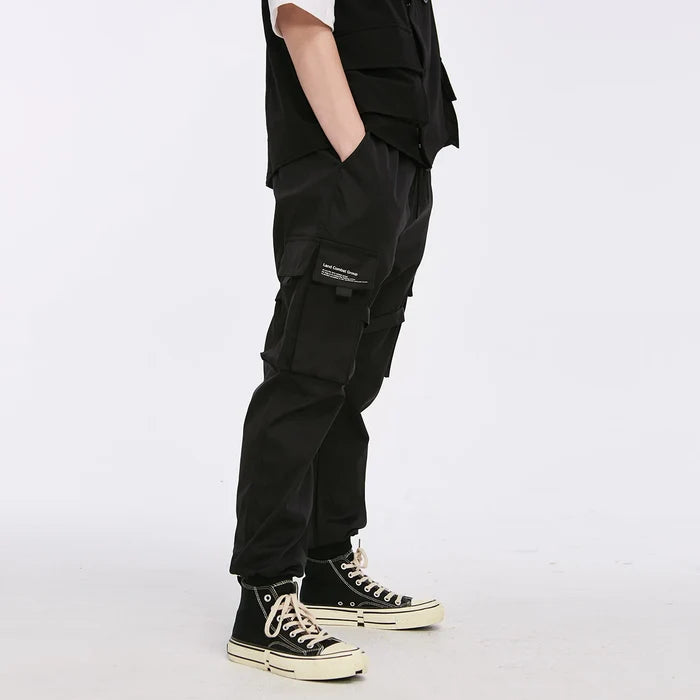 Ribbons Harem Joggers – Men’s Streetwear Cargo Pants