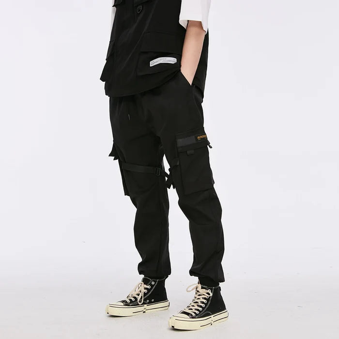 Ribbons Harem Joggers – Men’s Streetwear Cargo Pants