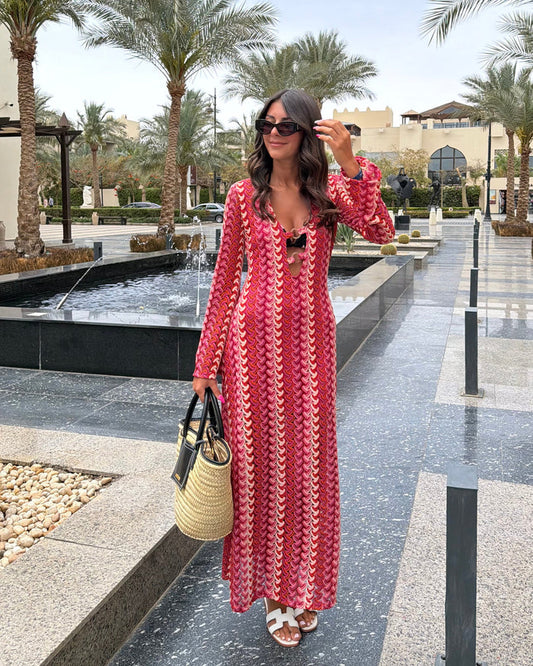 Robe crochet rose DS.Sélection