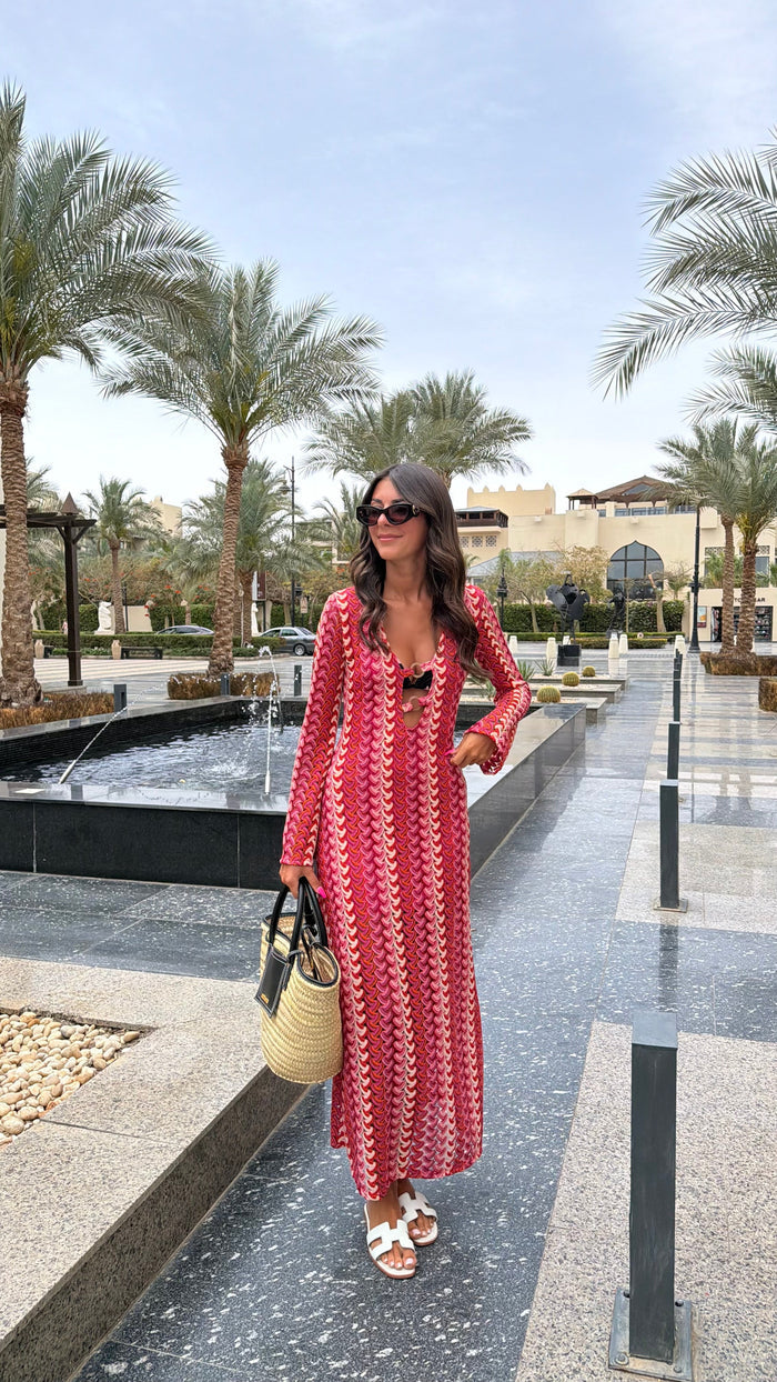 Robe crochet rose DS.Sélection