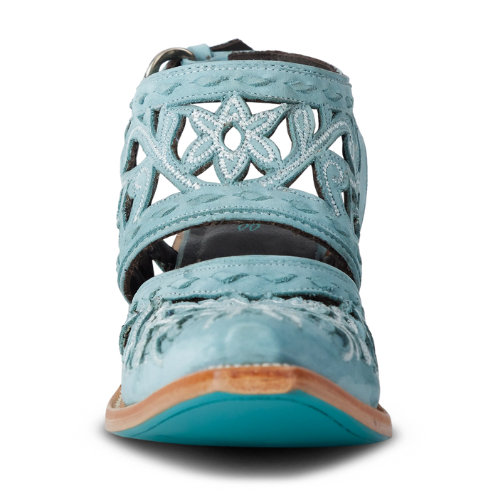 Robin Cut Out Slingback Mule - Powder Blue