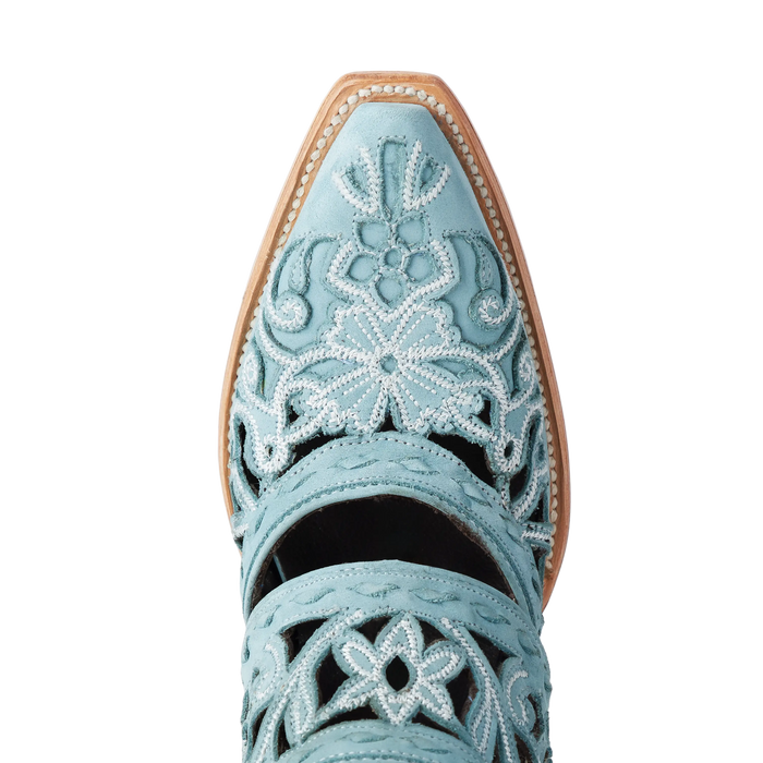 Robin Cut Out Slingback Mule - Powder Blue
