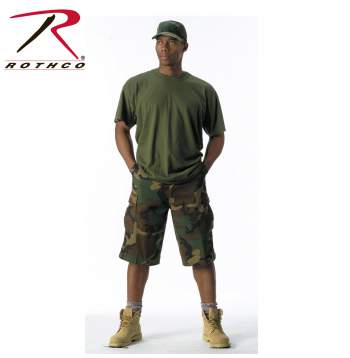 Rothco Long Length Camo BDU Shorts