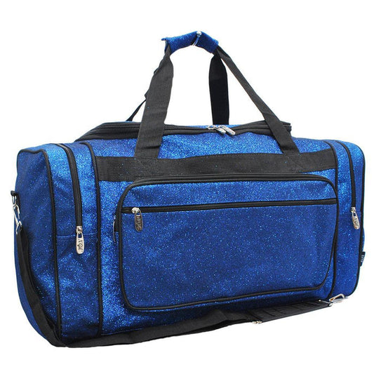 Glitter duffle bag for women, blue glitter duffle bags, blue glitter duffle bag, cheer duffle for girls personalized, dance bag essentials, dance personalized items, cheer competition bag, cheer gifts for girls, monogram duffle, personalized duffle bag for girls.