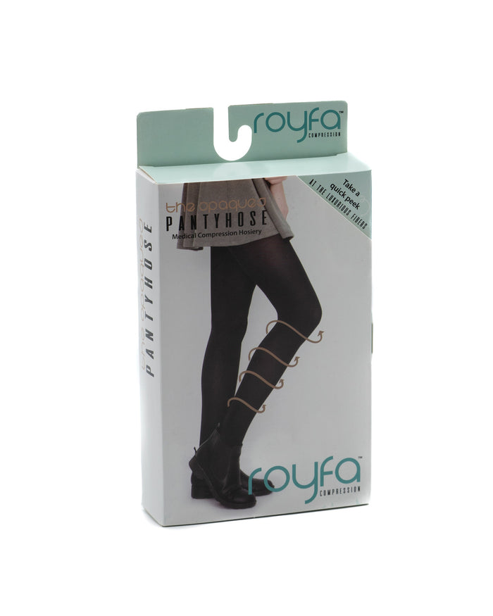 Royfa Opaque Thigh High 15-20mmHg - Compression Level: Moderate 15-20 MmHg - Unisex - Leg