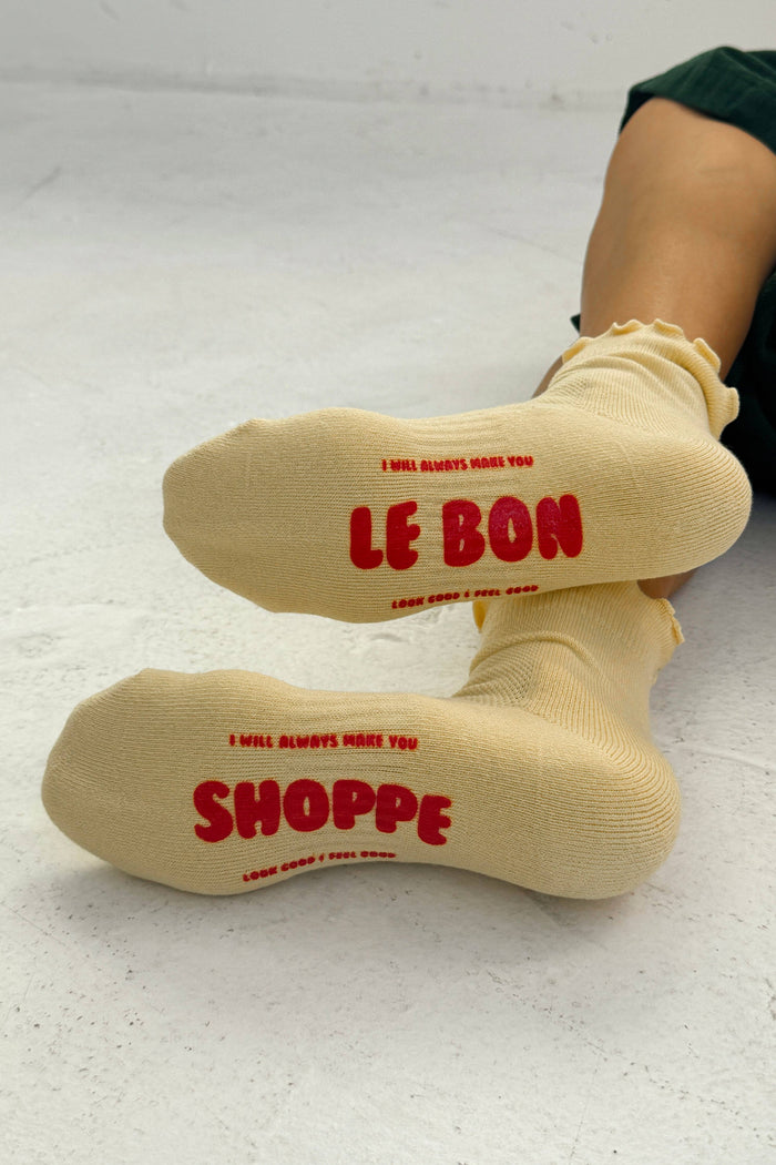 Ruffled Hugger Crew Socks | Le Bon Shoppe