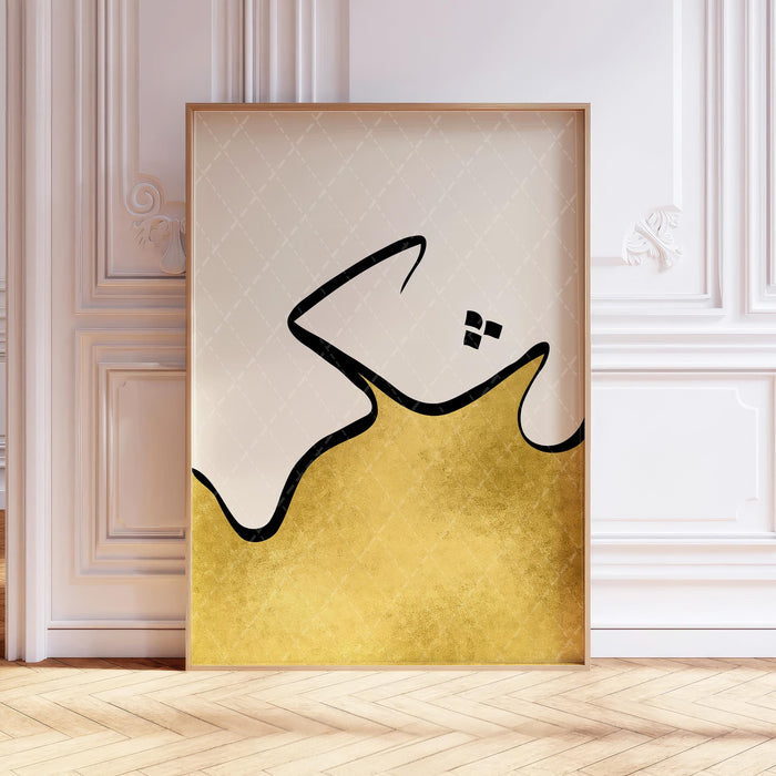 Premium archival paper texture and gold finish detail