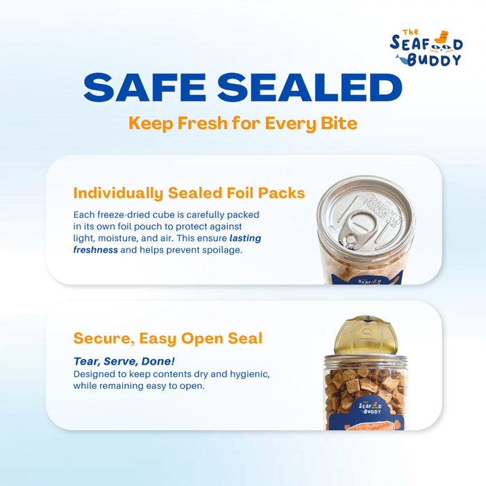 Salmon 0.8cm Bites 135G | Shinier Coat & Healthier Skin | Omega-3 Rich | Cat & Dog