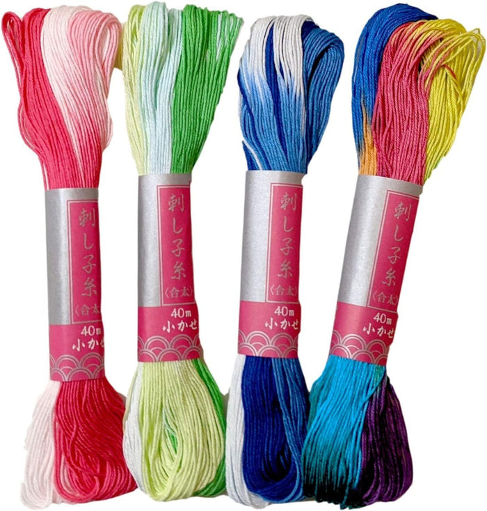 Sashiko Thread Skein Thick Multi-Color | Daruma