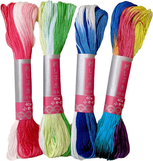 Sashiko Thread Skein Thick Multi-Color | Daruma