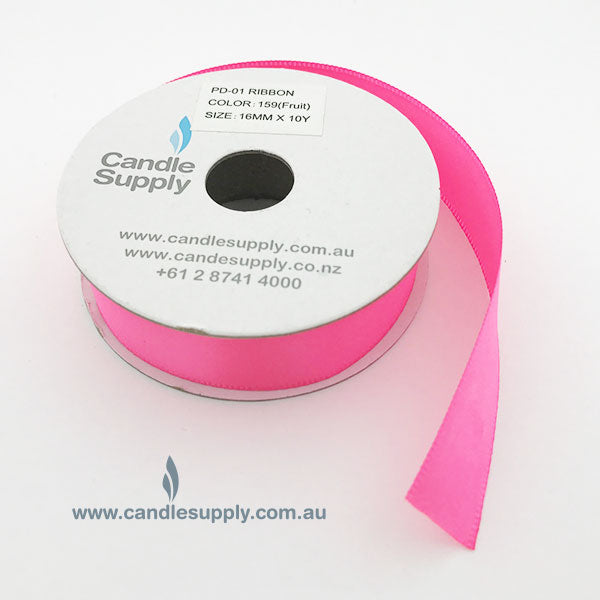 Satin Ribbon Double Faced - 16mm Wide - Passionfruit