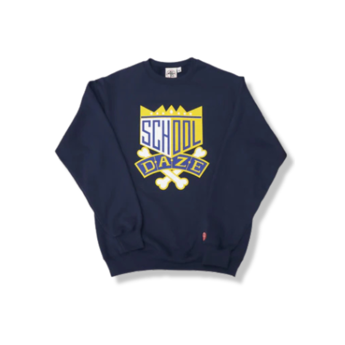 School Daze x HBCU Crew Neck Sweatshirt - Blue/Gold