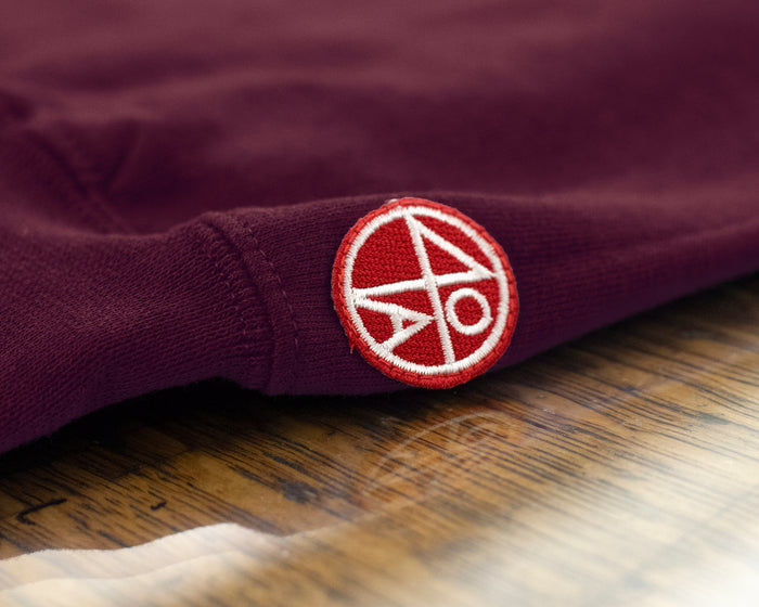 School Daze x HBCU Crew Neck Sweatshirt - Maroon/Grey