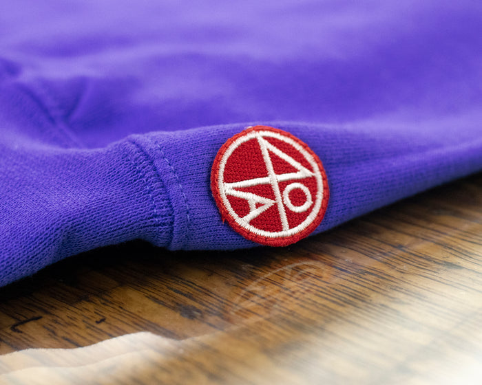 School Daze x HBCU Crew Neck Sweatshirt - Purple/Gold/White