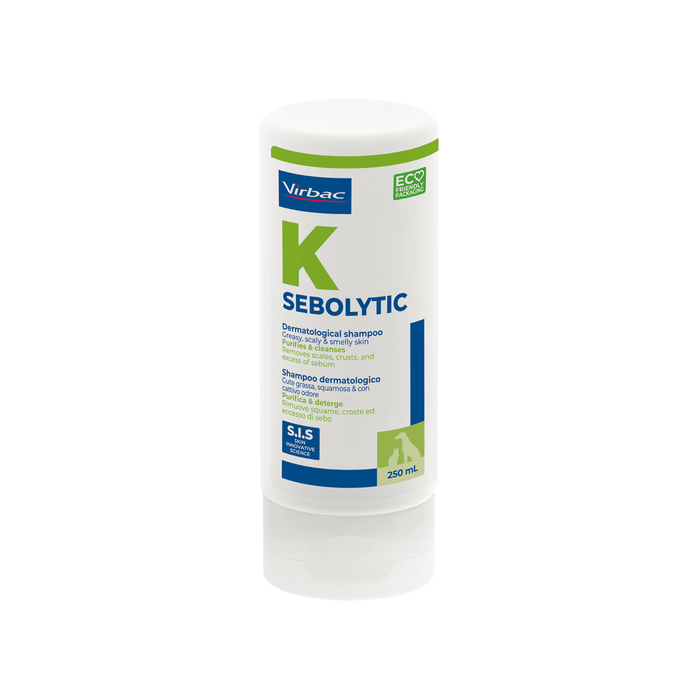 Sebolytic Shampoo for Dogs & Cats – Greasy & Scaly Skin 250ml