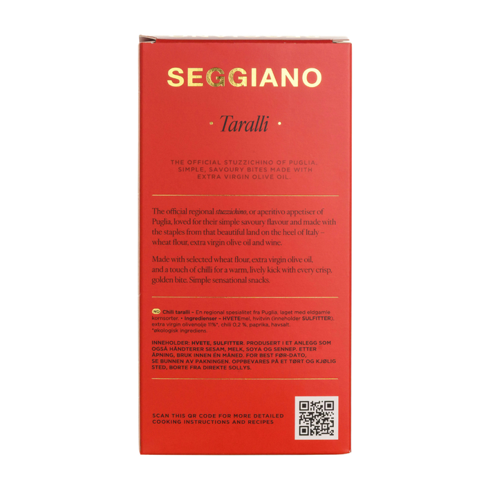 Seggiano Organic Chilli Taralli 150g