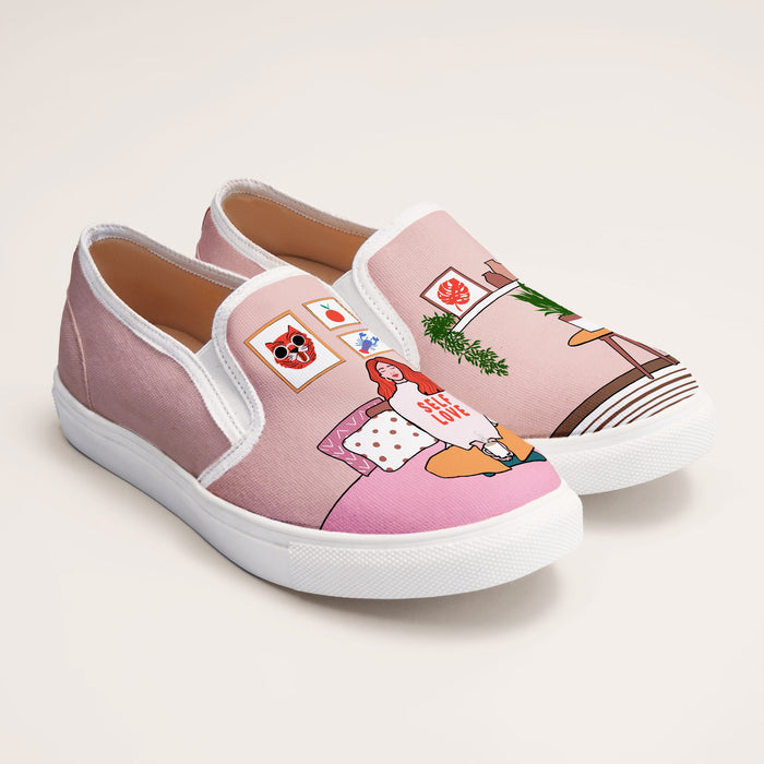 Self Love Slipons - The Quirky Naari