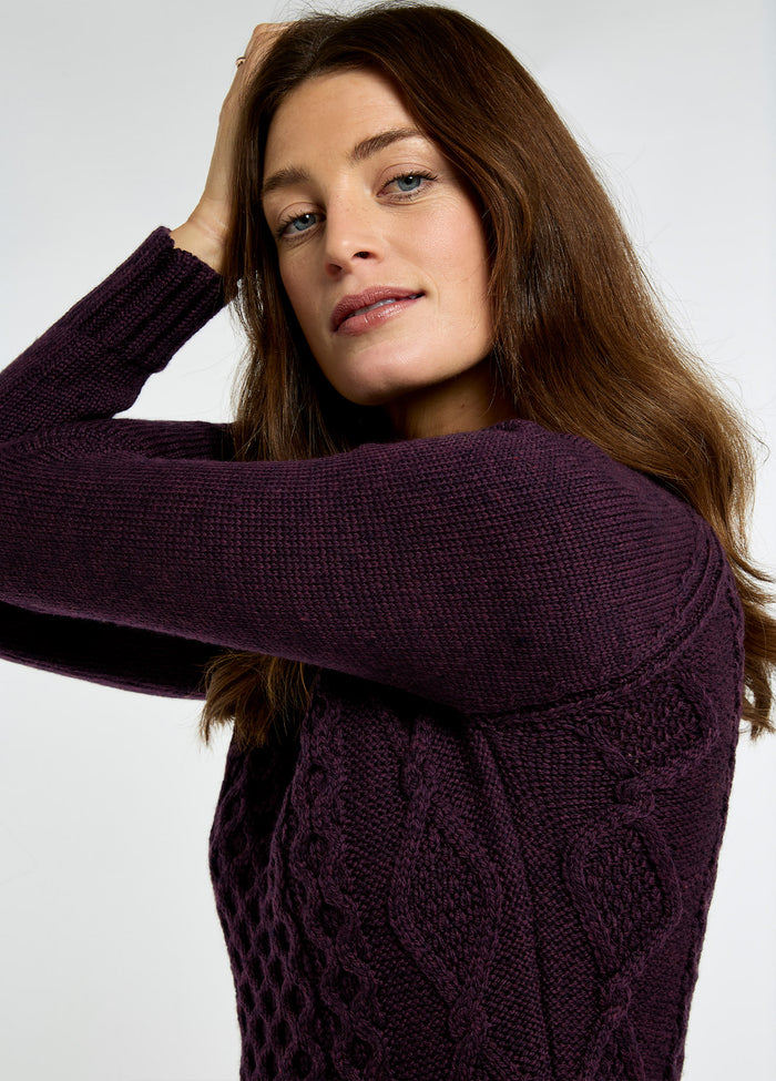 Shanley Women's Merino Sweater - Damson