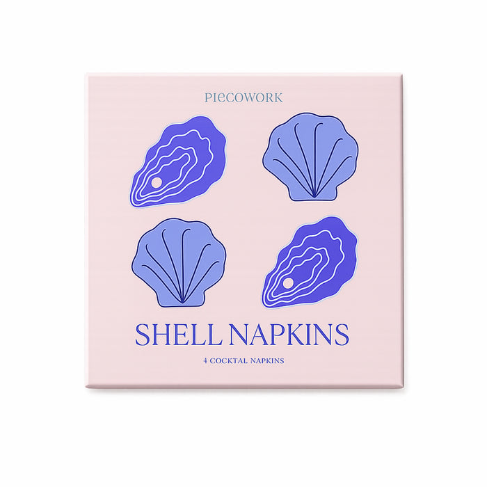 Shell Cocktail Napkins - Set Of 4