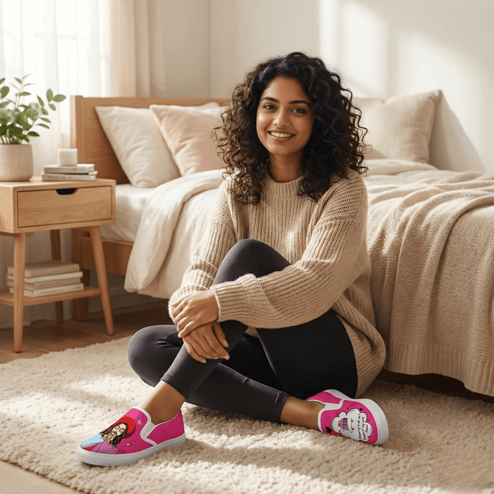 Shopaholic Slipons - The Quirky Naari
