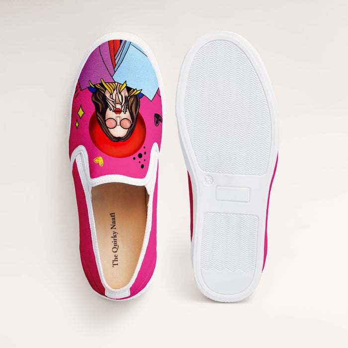 Shopaholic Slipons - The Quirky Naari