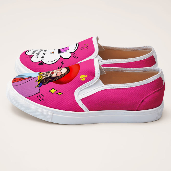 Shopaholic Slipons - The Quirky Naari