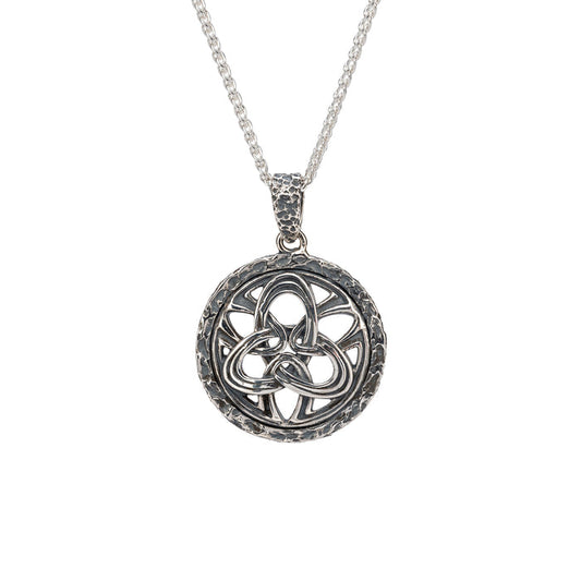 Silver Art Deco Trinity Pendant