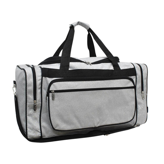Glitter duffle bags for women large, wholesale cheer duffle bags, dance bag for dancers, personalized dance duffle bags, cheer gifts for team in bulk, cheer gifts or coaches, monogrammed duffle bags for women, cute silver duffle, personalized gifts for her.