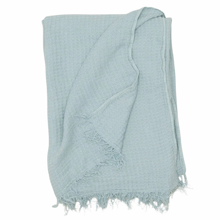 SIMPLE LINEN THROW: SKY