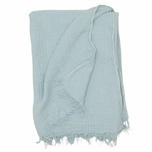 SIMPLE LINEN THROW: SKY
