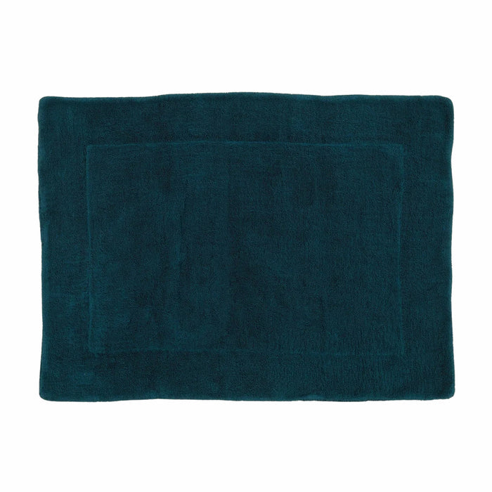 SIMPLE TERRY BATH MAT: PEACOCK