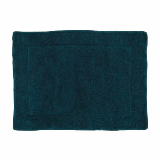 SIMPLE TERRY BATH MAT: PEACOCK