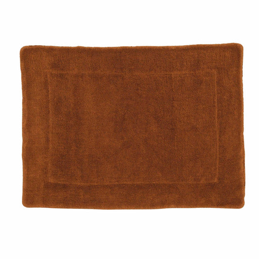 SIMPLE TERRY BATH MAT: TERRACOTTA