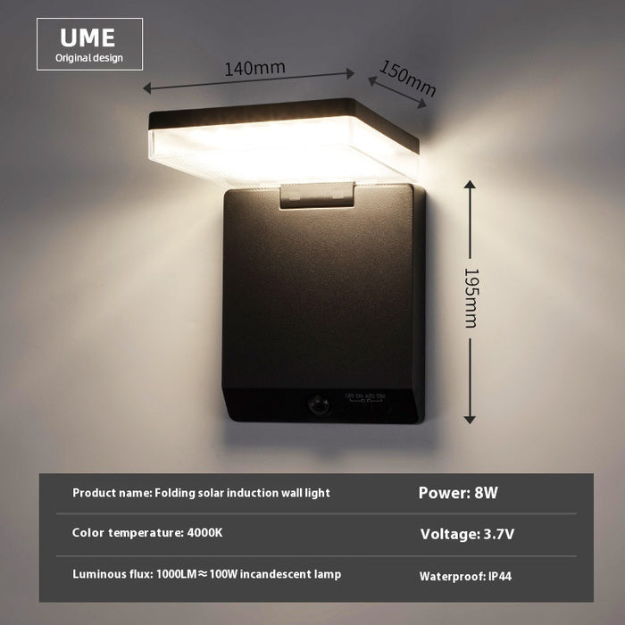 Solar Wall Lamp Outdoor Waterproof  Foldable