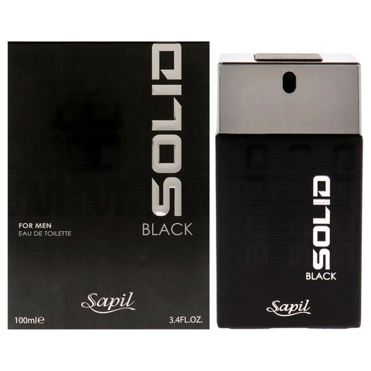 Solid Black by Sapil for Men - 3.4 oz EDT Spray