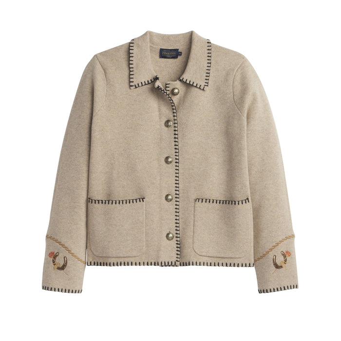 Souvenir Cardigan by Pendleton in Natural