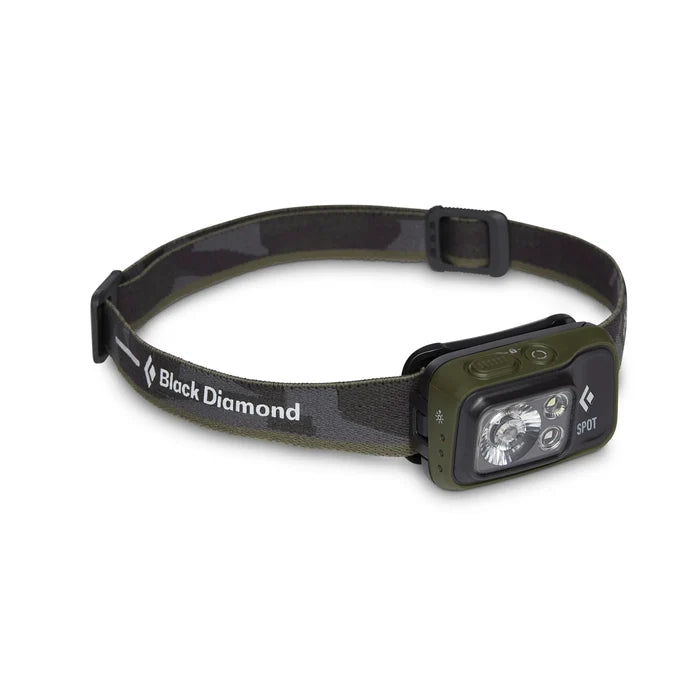 פנס ראש Black Diamond Spot 400 זית: 400 לומן, קומפקטי ועמיד למים