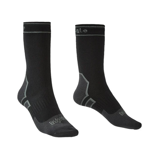 גרביים אטומות למים Bridgedale Storm Lightweight Boot, שחור/אפור